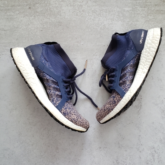 Adidas UltraBOOST X All Terrain Sock Shoes Sneakers Navy Blue SZ 7.5 - Picture 2 of 9
